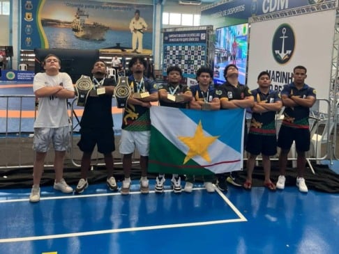 Delegação roraimense conquistou seis medalhas no brasileiro de wrestling. (Foto: Divulgação)