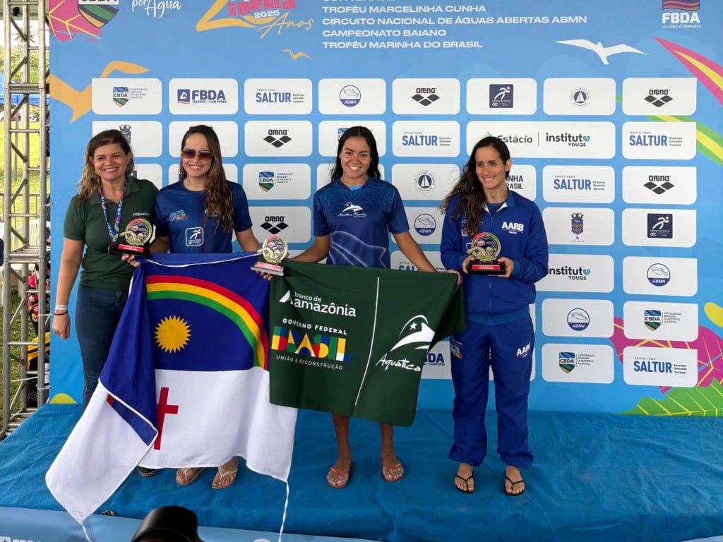 Nadadores de Roraima conquistam medalhas na última etapa da Copa Brasil de Águas Abertas. (Foto: Divulgação)