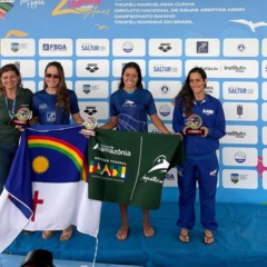 Nadadores de Roraima conquistam medalhas na última etapa da Copa Brasil de Águas Abertas. (Foto: Divulgação)