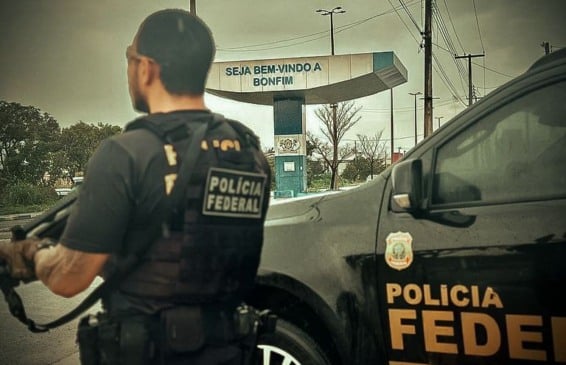 Agente da Polícia Federal em Bonfim (Foto: PF)