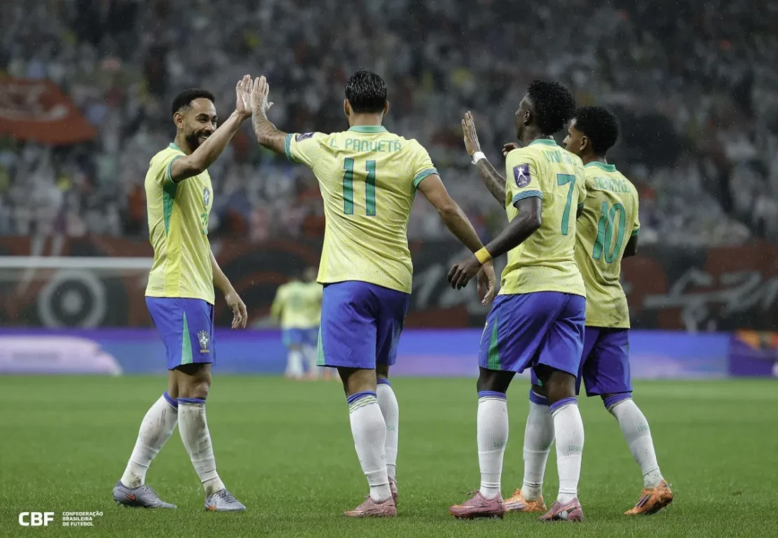 Seleção brasileira realiza amistoso neste sábado (15) contra Senegal. (Foto: Reprodução/@rafaelribeirorio / CBF)