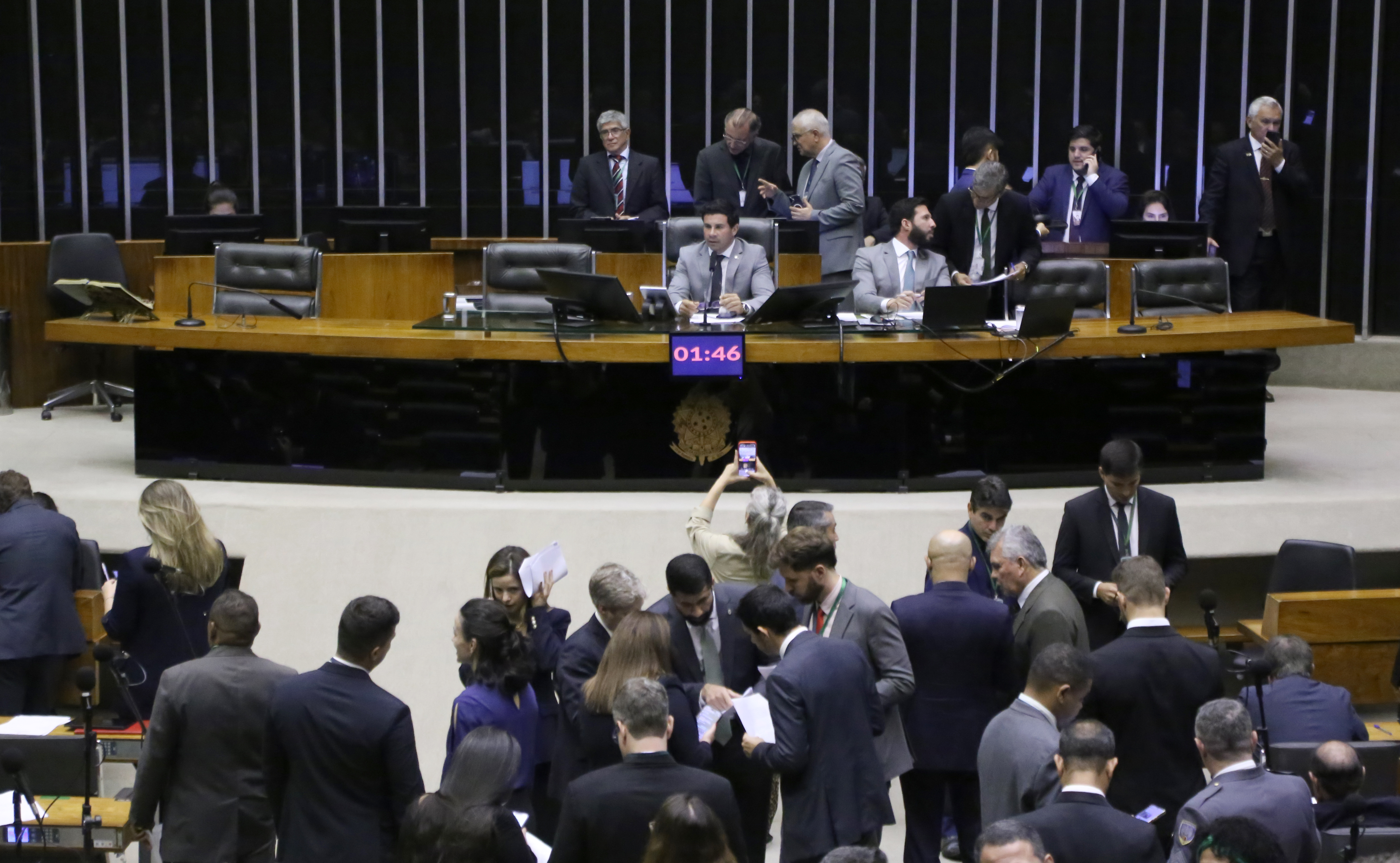 O plenário da Câmara dos Deputados nessa quarta-feira
