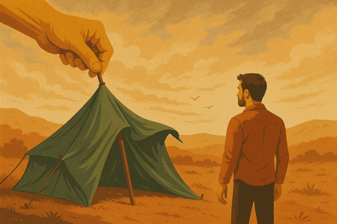 QUANDO DEUS DESMONTA A TENDA : A evolução além da Zona de Conforto QUANDO DEUS DESMONTA A TENDA : A evolução além da Zona de Conforto