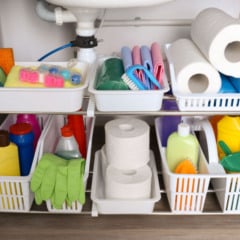 Produtos de limpeza embaixo da pia não são recomendados pela Anvisa (Foto: Reprodução)