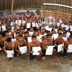 O ensino dos alunos foi estruturado com base na Pedagogia da Alternância, que combina períodos de vivência e estudo tanto na escola quanto nas comunidades – Foto: Pablo Felippe – Coordcom/UFRR