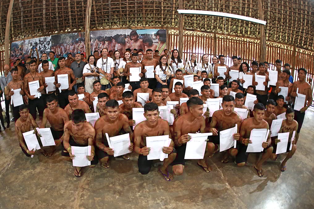 O ensino dos alunos foi estruturado com base na Pedagogia da Alternância, que combina períodos de vivência e estudo tanto na escola quanto nas comunidades – Foto: Pablo Felippe – Coordcom/UFRR O ensino dos alunos foi estruturado com base na Pedagogia da Alternância, que combina períodos de vivência e estudo tanto na escola quanto nas comunidades – Foto: Pablo Felippe – Coordcom/UFRR