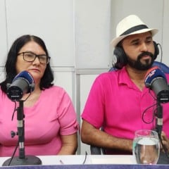 Marli e Márcio. 
(Foto: Folha FM).