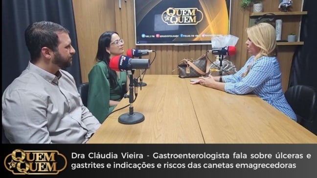 Dra Cláudia Vieira - Gastroenterologista fala sobre úlceras e gastrites e indicações e riscos das canetas emagrecedoras