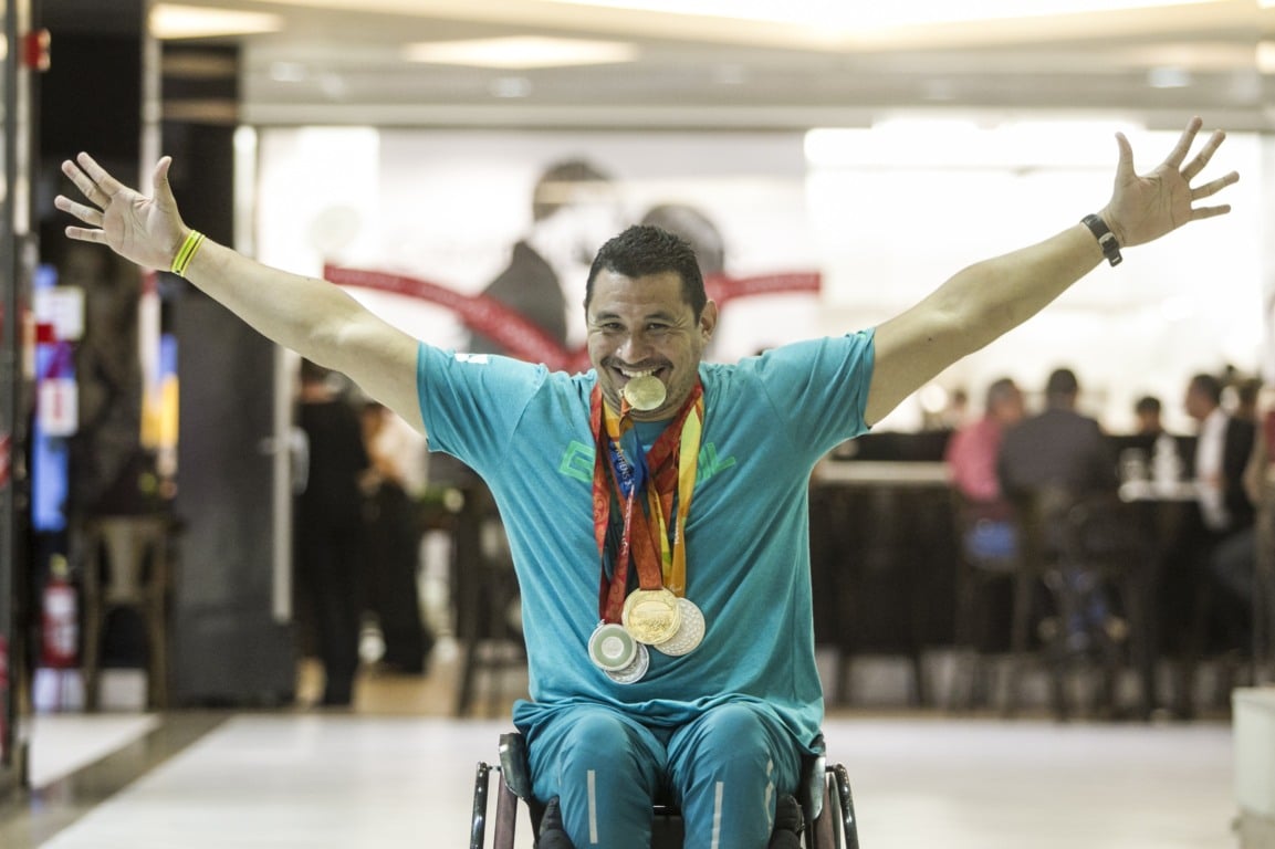 Clodoaldo Silva, conhecido como Tubarão das Piscinas, é um nadador paralímpico brasileiro. Foto: Marco Santiago/ND Clodoaldo Silva, conhecido como Tubarão das Piscinas, é um nadador paralímpico brasileiro. Foto: Marco Santiago/ND