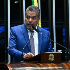 O senador Dr. Hiran na tribuna do Senado (Foto: Jefferson Rudy/Agência Senado)