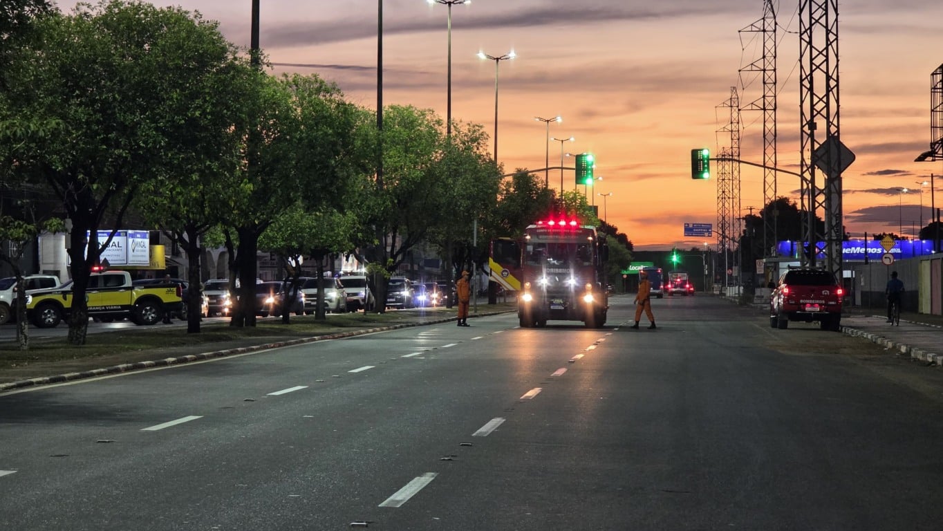 Brigadeiro Eduardo Gomes é interditada para retirada de enxame de abelhas