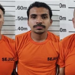 Armando Palla Junior, Rychael Castro Gonçalves e João Heriberto Ferreira dos Santos