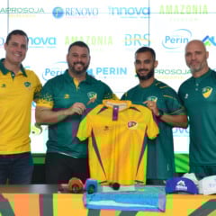 Felipe Brisola foi anunciado em coletiva de imprensa (Foto: Nilzete Franco/FolhaBV)