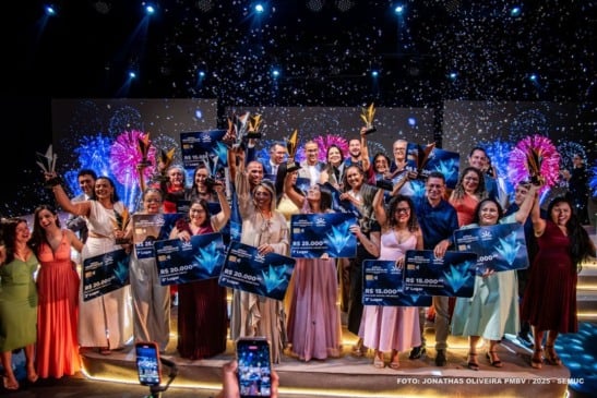 Prêmio Gestão Escolar Profª Delacir de Melo Lima, ocorreu nesta quarta-feira (10), no parque do Rio Branco. (Foto: SEMUC)