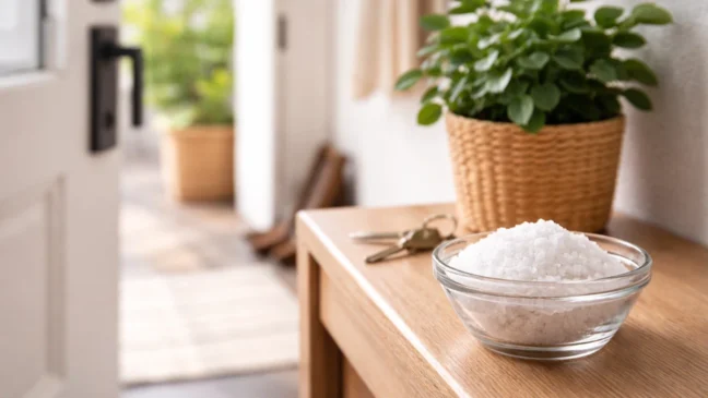 Colocar sal grosso nesse ponto da casa ajuda a destravar a circulação de energia