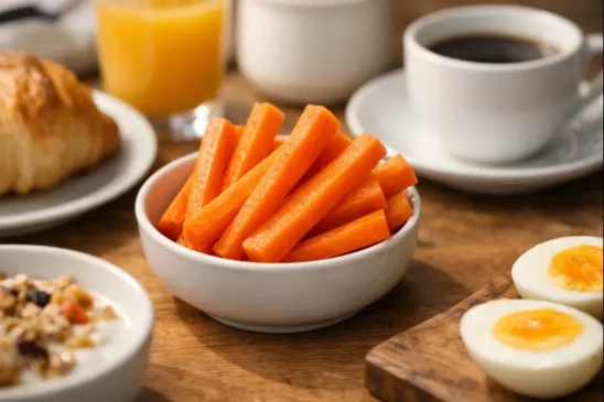 Como a cenoura no café da manhã pode mudar sua energia antes das 10h