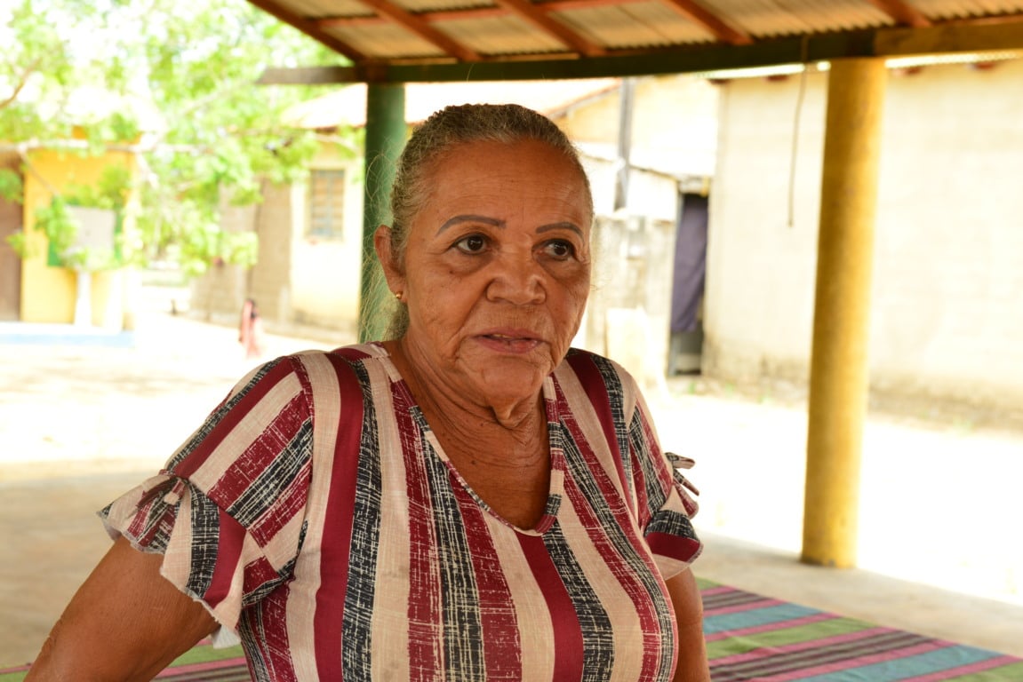 Presidente da associação de pais e responsáveis da escola, Maria Iracema (Foto: nilzete Franco/FolhaBv)