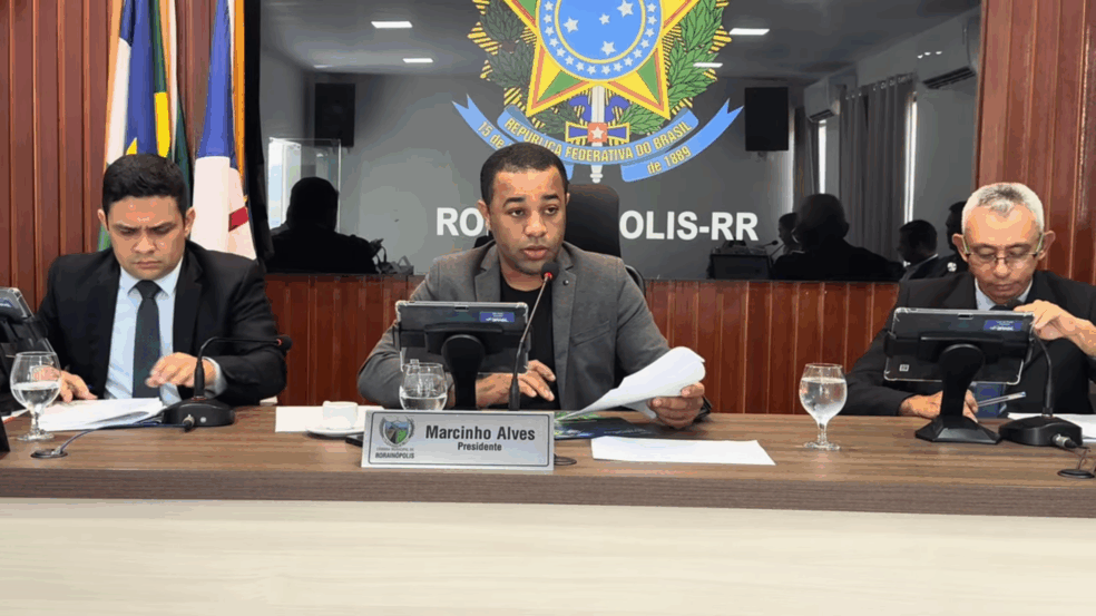 A mesa diretora da Câmara Municipal de Rorainópolis, presidida pelo vereador Marcinho Alves A mesa diretora da Câmara Municipal de Rorainópolis, presidida pelo vereador Marcinho Alves