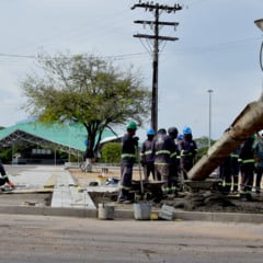 Projeto prevê pórtico que reorganiza a entrada e marca a nova identidade visual do Parque Anauá. Foto: Wenderson Cabral/FolhaBV