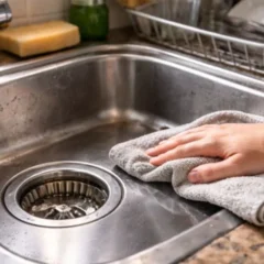 Esse passo ignorado ap&oacute;s lavar lou&ccedil;a faz a pia perder o brilho r&aacute;pido