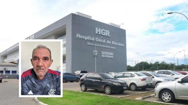 Idoso socorrido na Vila Apiaú está internado no HGR e hospital busca familiares