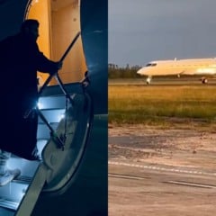 Gusttavo Lima postou durante embarque para o Brasil; jato do artista chega a Boa Vista