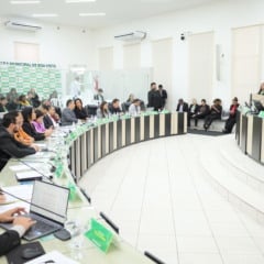 O plen&aacute;rio da C&acirc;mara Municipal de Boa Vista - 17.12.2025 (Foto: Reynesson Damasceno/CMBV)