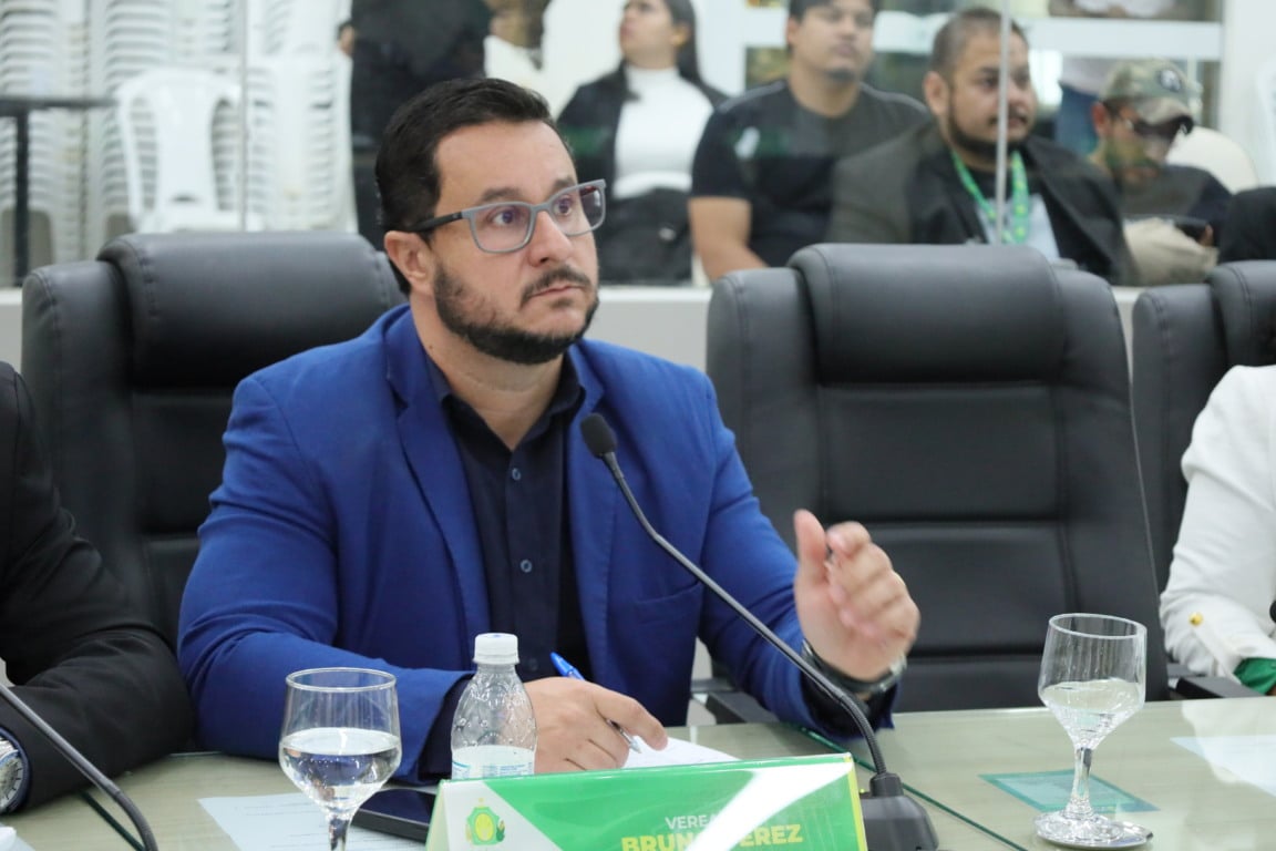 O vereador Bruno Perez, líder da Prefeitura na Câmara Municipal de Boa Vista