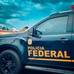 Polícia Federal em ação no aeroporto de Boa Vista (Foto: PF)