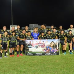 De f&eacute;rias em Roraima, estrelas do futebol roraimense participam de jogo festivo no Canarinho