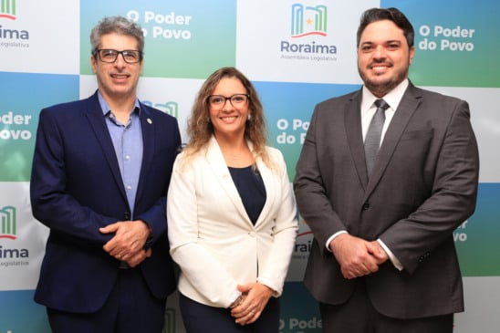 Gustavo Soares, presidente da SBH,  Rochele Tavora Minotto, coordenadora local do mutirão e o o deputado estadual Cláudio Cirurgião. (Foto: Nilzete Franco/FolhaBV).