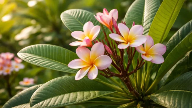 Mesmo exuberante, a plumeria falha na floração por um ajuste simples
