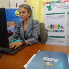 
Presidente do Conselho Estadual da Pessoa com Deficiência (COEDE-RR), Maria Lúcia de Lucena. (Foto: Reprodução)