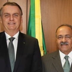 O ex-presidente Jair Bolsonaro e o senador Chico Rodrigues