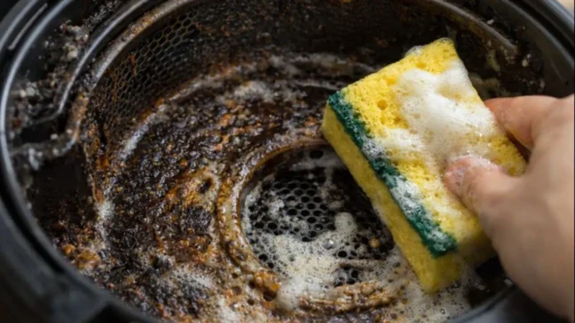 O passo ignorado na limpeza da airfryer que causa fumaça e cheiro ruim