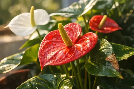 O que realmente acontece com o antúrio quando pega sol da tarde