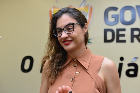 Valéria Valentina, uma das novas auditoras fiscais empossada. (Foto: Nilzete Franco/FolhaBV).