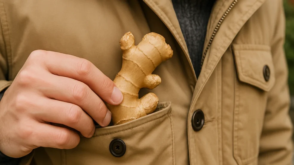 Por que algumas pessoas colocam gengibre no bolso da jaqueta ao sair de casa Por que algumas pessoas colocam gengibre no bolso da jaqueta ao sair de casa