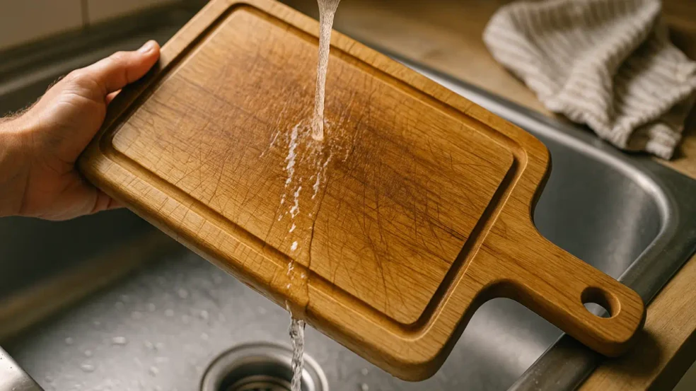 Pouca gente sabe, mas limpar a tábua de corte errado pode contaminar toda a sua cozinha Pouca gente sabe, mas limpar a tábua de corte errado pode contaminar toda a sua cozinha