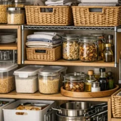 Um ajuste simples na organiza&ccedil;&atilde;o dos arm&aacute;rios libera espa&ccedil;o escondido sem comprar nada novo