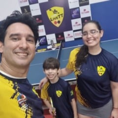 Mesatenista Nelson Filho valoriza bronze, com gosto de medalha de ouro. Crédito: ASCOM/Clube LiveTT