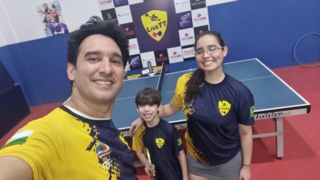 Mesatenista Nelson Filho valoriza bronze, com gosto de medalha de ouro. Crédito: ASCOM/Clube LiveTT