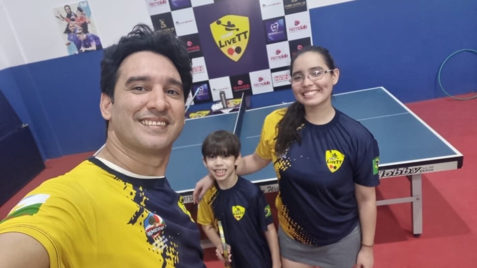 Mesatenista Nelson Filho valoriza bronze, com gosto de medalha de ouro. Crédito: ASCOM/Clube LiveTT