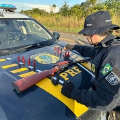 Idoso é detido com duas espingardas usadas para caça em Cantá