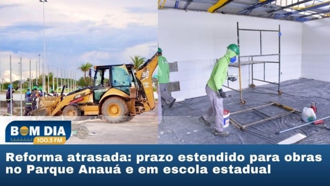 Reforma atrasada: prazo estendido para obras no Parque Anauá e em escola estadual