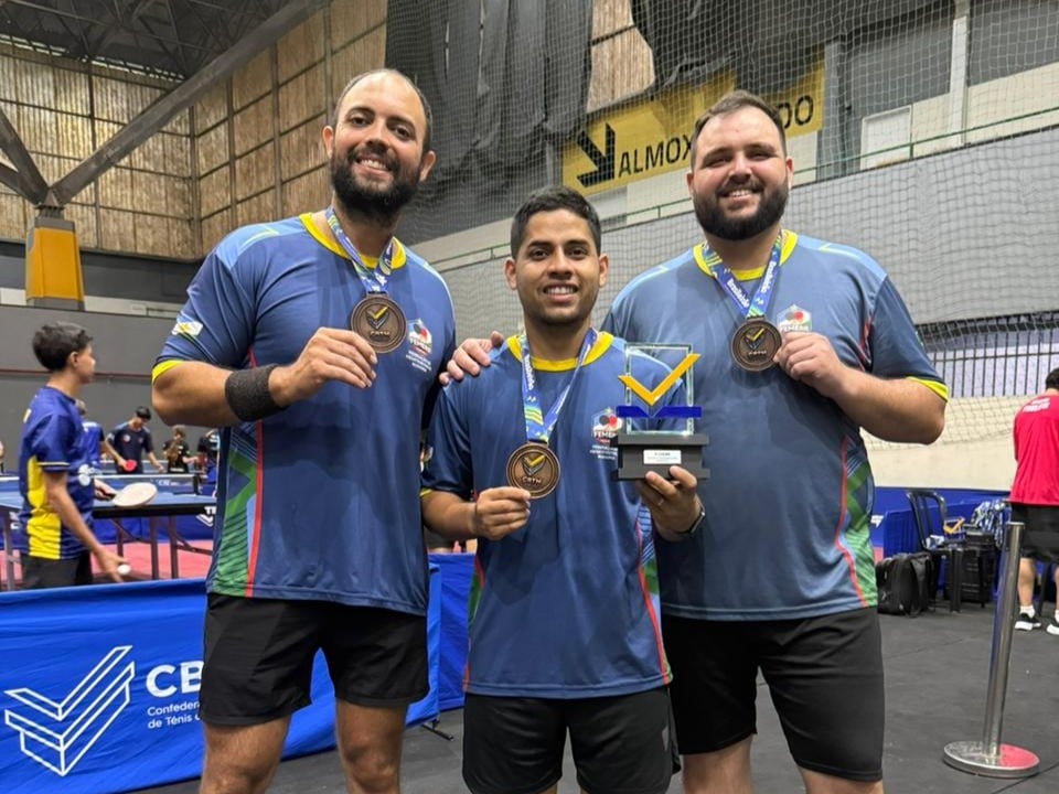 Roraima conquista terceiro lugat no Campeonato Brasileiro de Tênis de Mesa. (Foto: Divulgação) Roraima conquista terceiro lugat no Campeonato Brasileiro de Tênis de Mesa. (Foto: Divulgação)