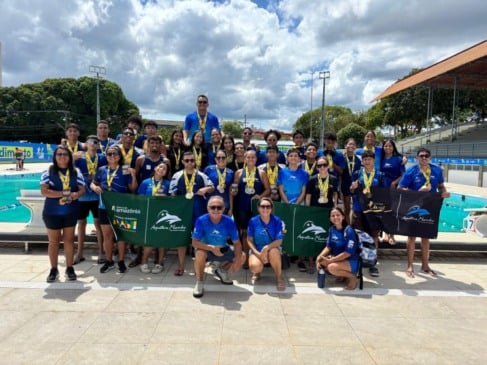 Equipe roraimense de natação encerra participação em torneio com destaques individuais. (Foto: ASCOM/Aquática Marinho)