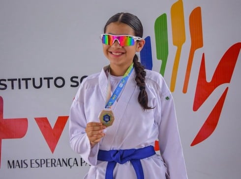A atleta Sophia Lauanny Sousa Barbosa, de 14 anos,  era corredora e também treinava karatê no município. (Foto: Instagram)