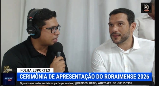 Presidente da CBF Samir Xaud concede entrevista para o Folha Esportes