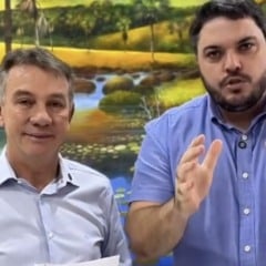 Governador Antonio Denarium e o deputado Cl&aacute;udio Cirurgi&atilde;o. Foto: reprodu&ccedil;&atilde;o